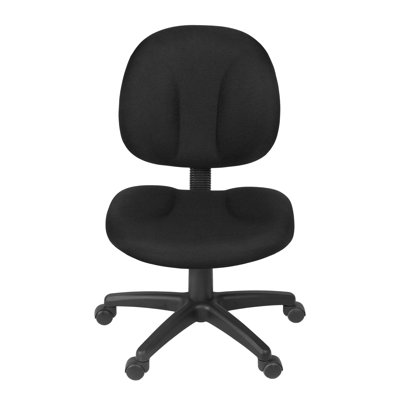 Burrus Series Swivel Fabric Computer Task Chair - Armless by Latitude Run