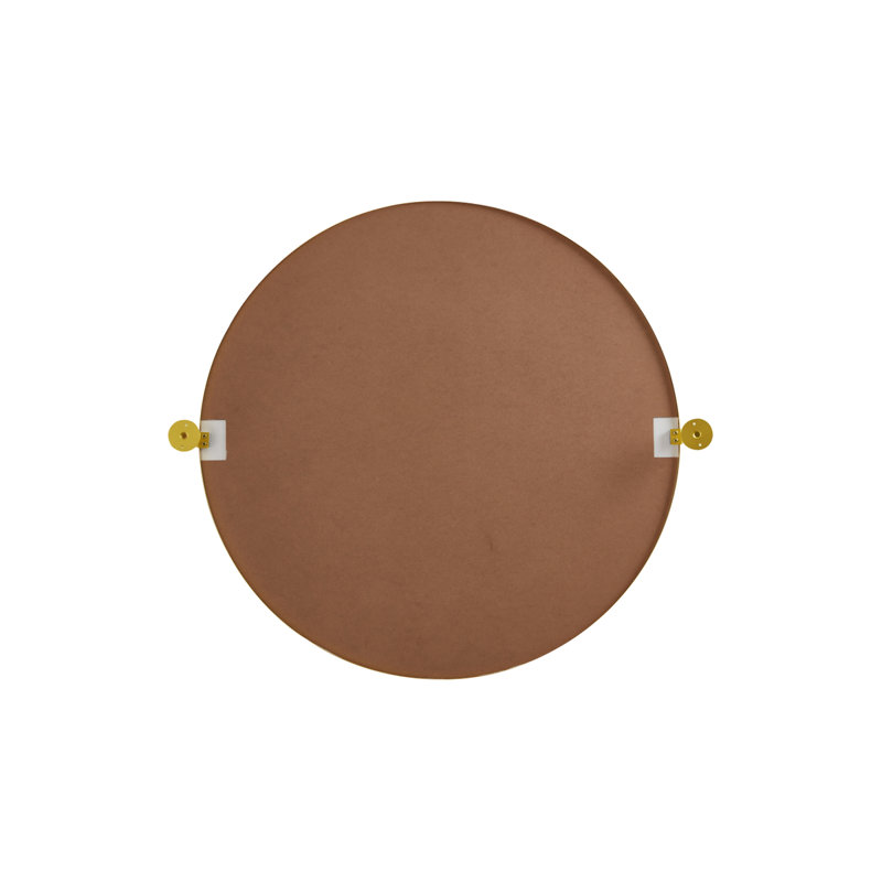 Belfield Metal Wall Mirror, Gold, 30" x 30"