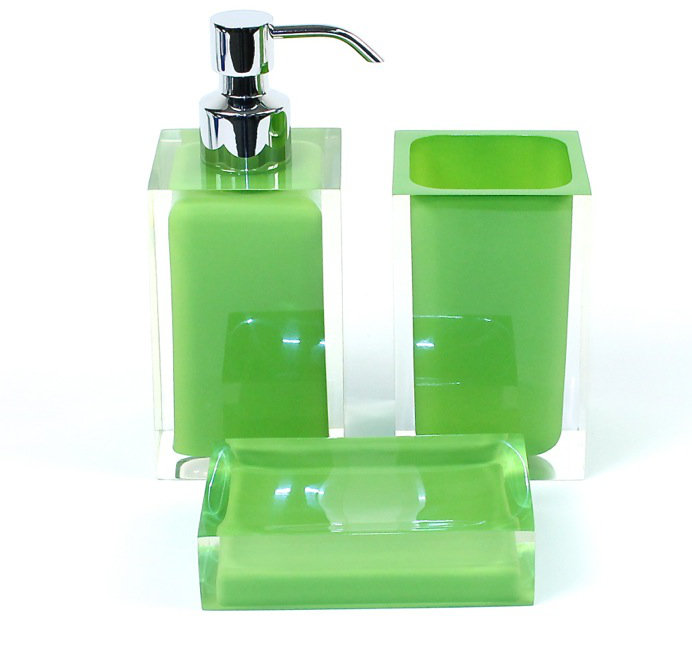 Ensemble d'accessoires de salle de bain 3 pièces Currahee, Vert