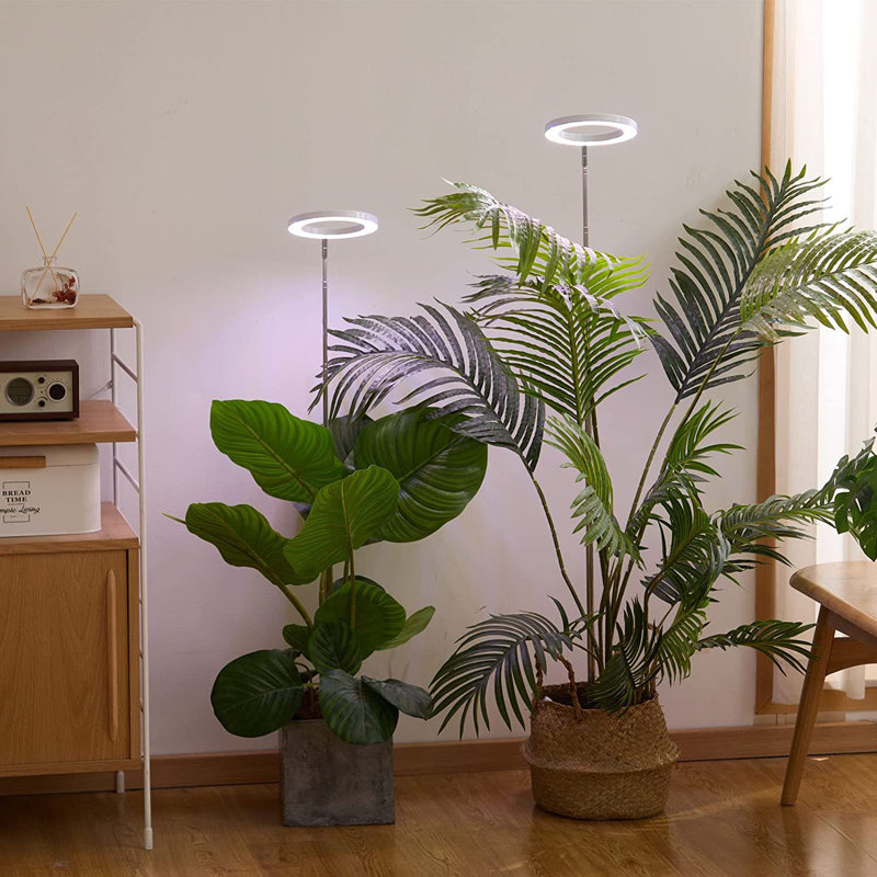 72LEDs Full Spectrum LED Plant Grow Lights, Height Adjustable, Silver