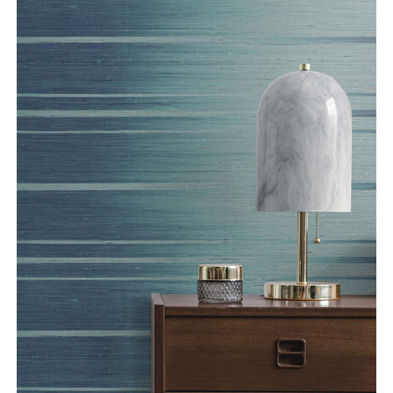 Rouleau de papier peint embossé 3D 2 pi 3 po x 27 po, Bleu sarcelle