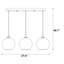 3 Lights Unique Globe Kitchen Island Chandelier