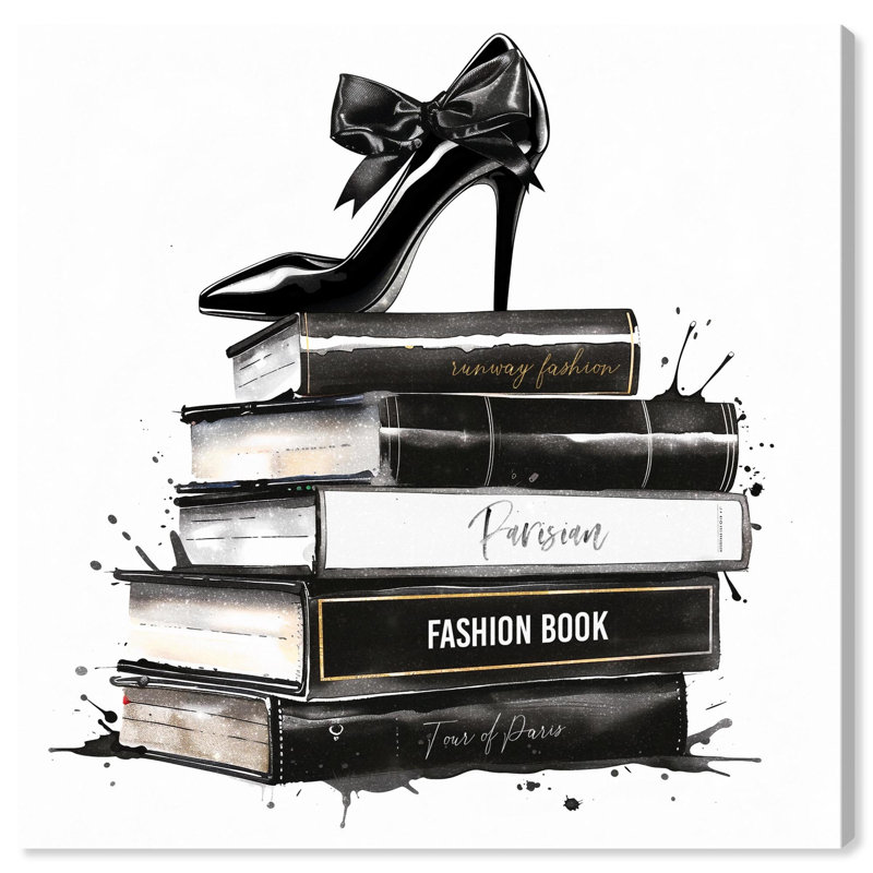 «Classic Book Stack», reproduction d'art sur toile par Art Remedy, H 30 po x l 30 po, Toile tendue