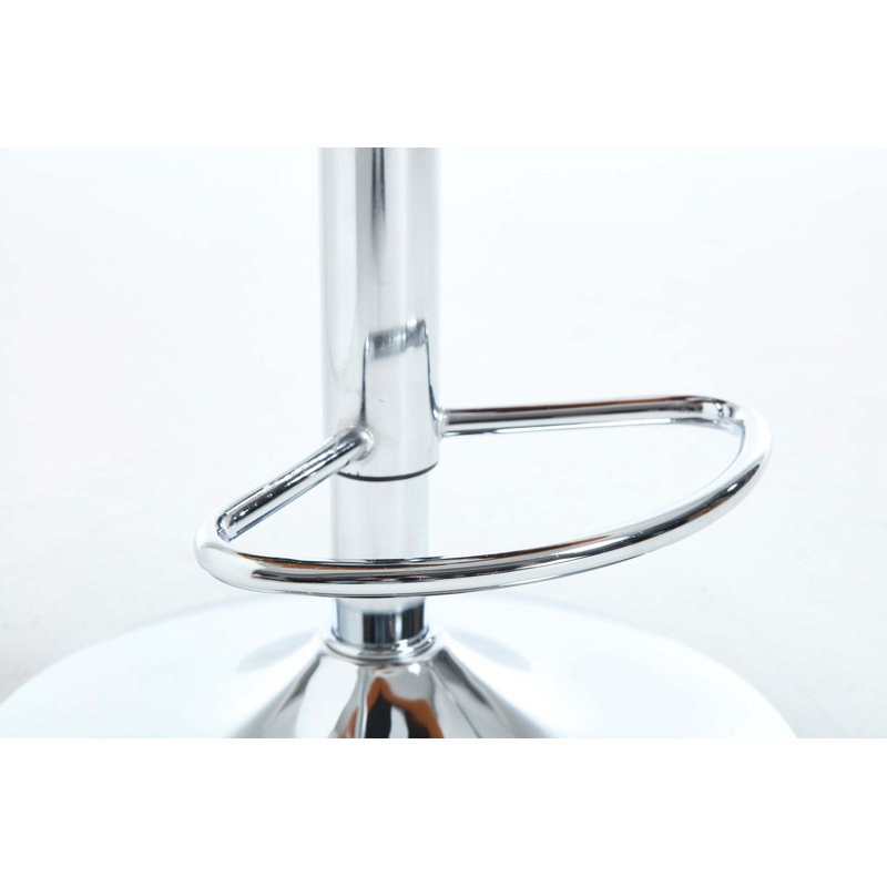 Ensemble de 2 tabourets de bar avec repose-pieds et base pivotante réglable en hauteur