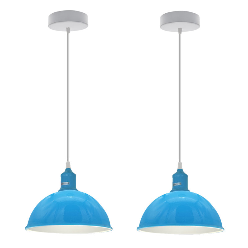 Gingras 2 - Light White Single Pendant, No, Blue