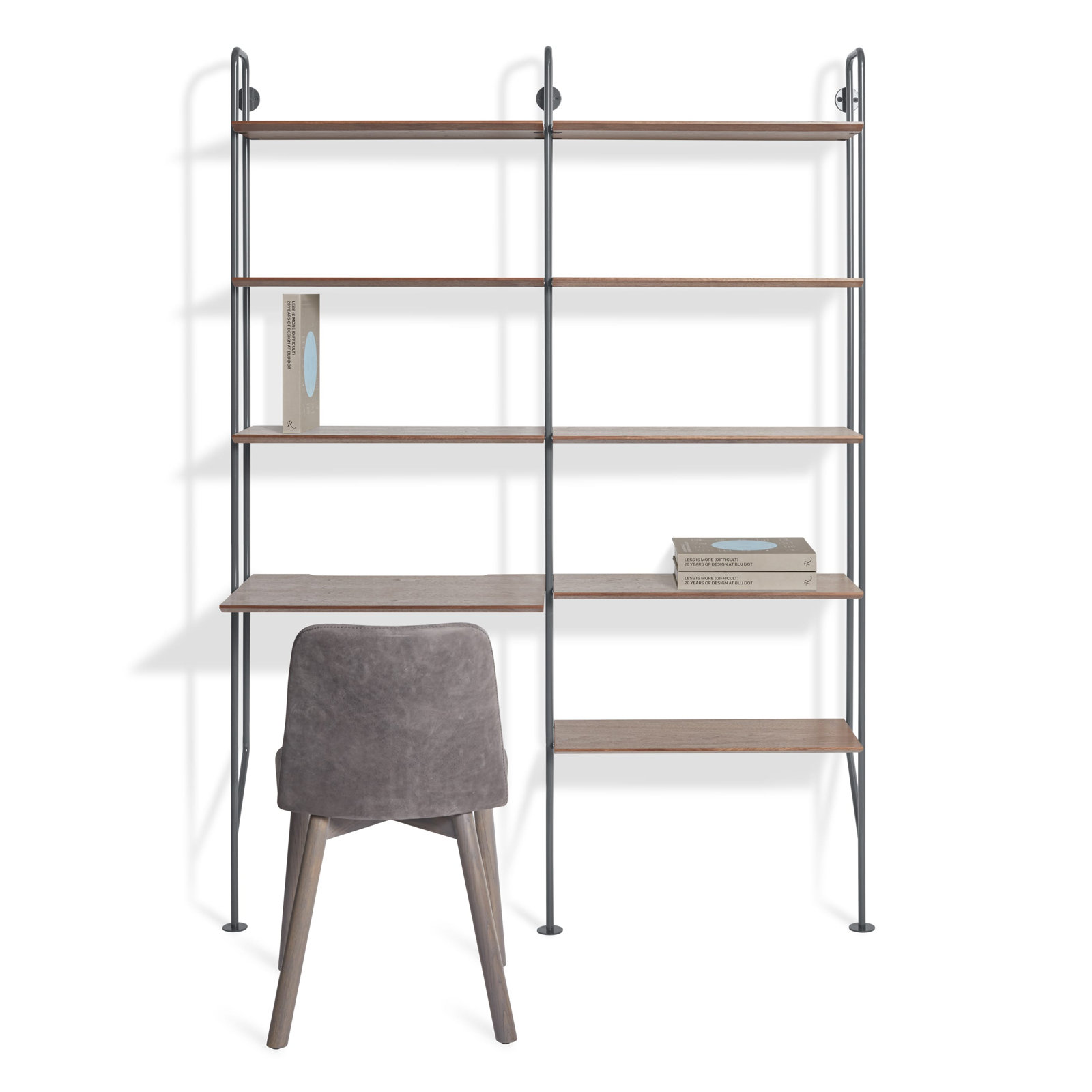 Hitch Leaning / Ladder Desk, Walnut, Slate