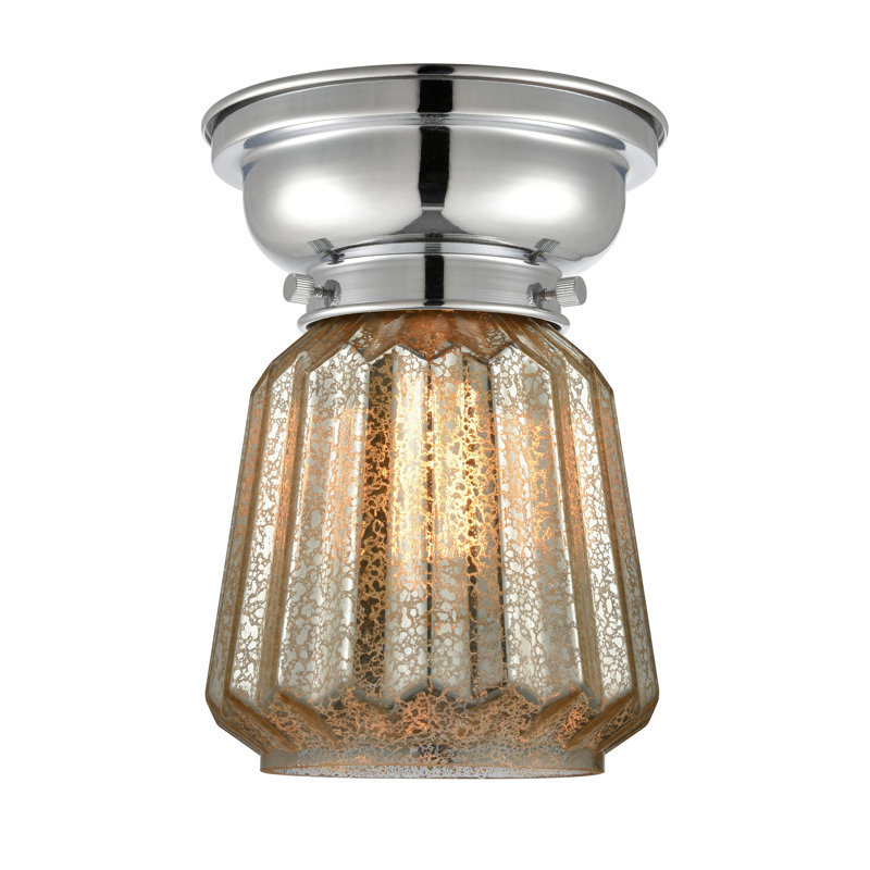 Plafonnier encastré 1 lumière 6,25 po Vinson, Ampoule non incluse, Mercure, Chrome poli