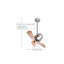 16" Bianca Direcional 3 Blade Ceiling Fan-450705417-450705411-450705418