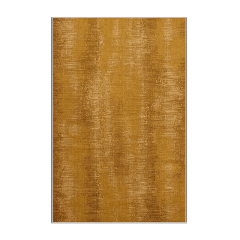 Machine Washable Abstract Brown Area Rug, Runner 2' x 4'