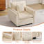 Ensemble de fauteuil d'appoint avec repose-pieds-272850661-272850657