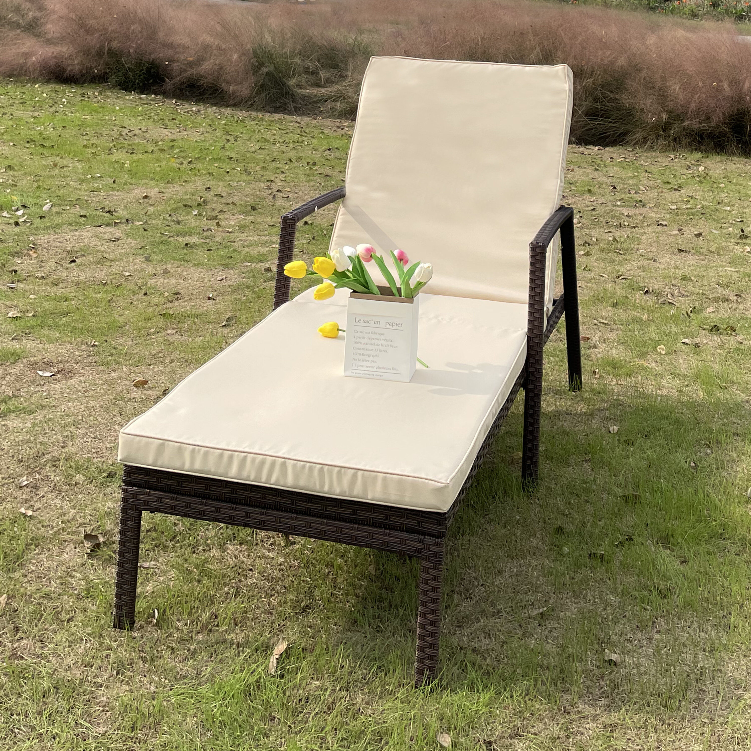 Latitude Run® Outdoor Patio Lounge Chairs Rattan Wicker Patio