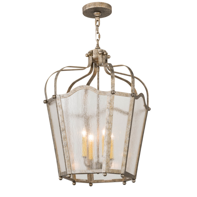 4 - Light Glass Chandelier