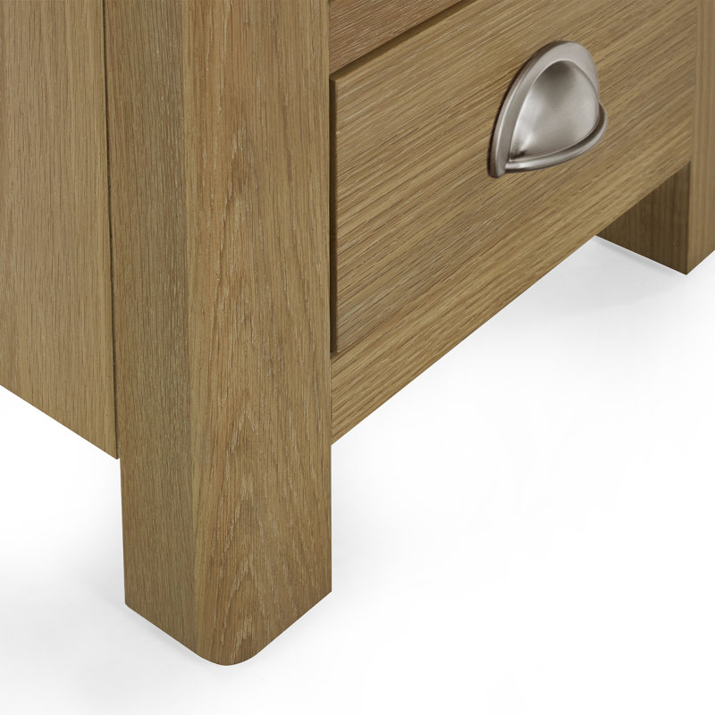 Jeremey 45cm W Solid Wood Bedside Table
