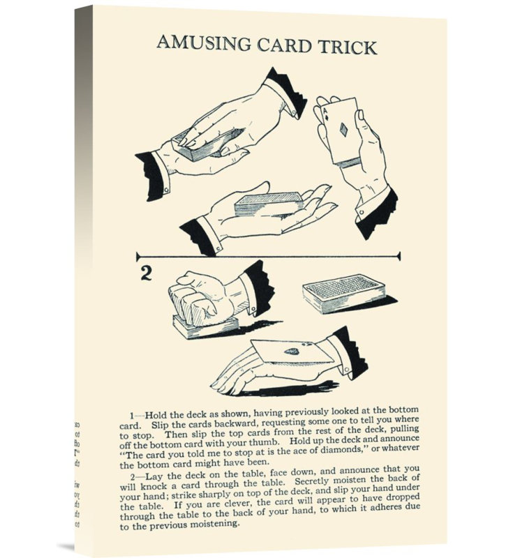 " Amusing Card Trick " Print