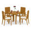 2 Seats 3 Pcs Grade-A Teak Wood Dining Set: 36" Round Table And 2 Goa Stackng Arm Chairs #11GO0702-1773439551
