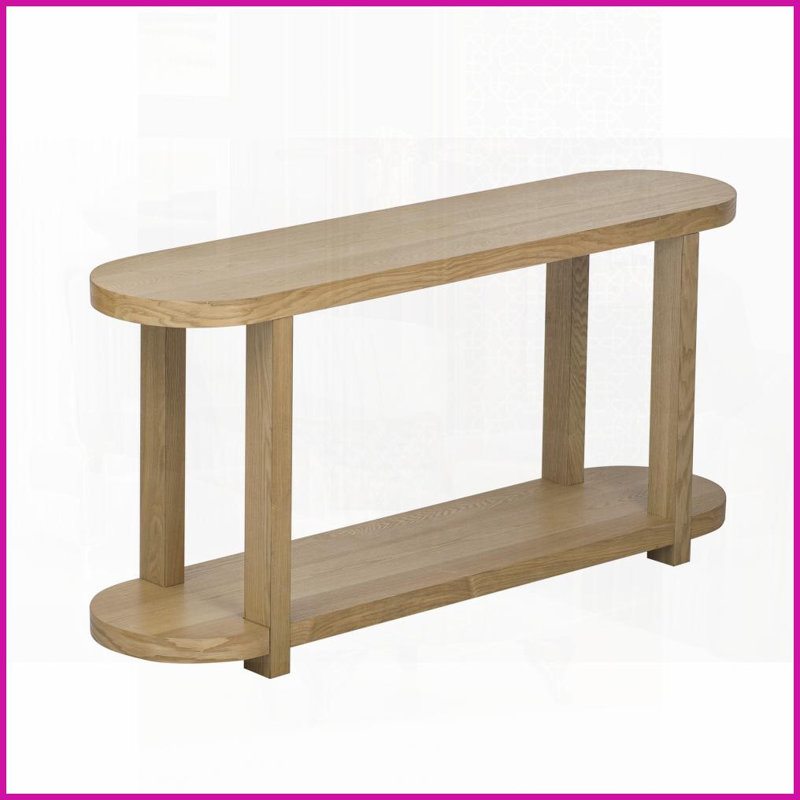 Table basse élégante en placage de frêne minimaliste pour hall d'entrée / salon Facile à assembler