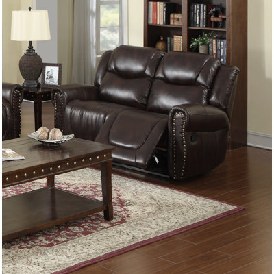 Hanniah 65'' Faux Leather Reclining Loveseat
