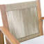 Ensemble de 2 chaises de salle à manger en bois d'acacia avec dossier en corde multi-brun