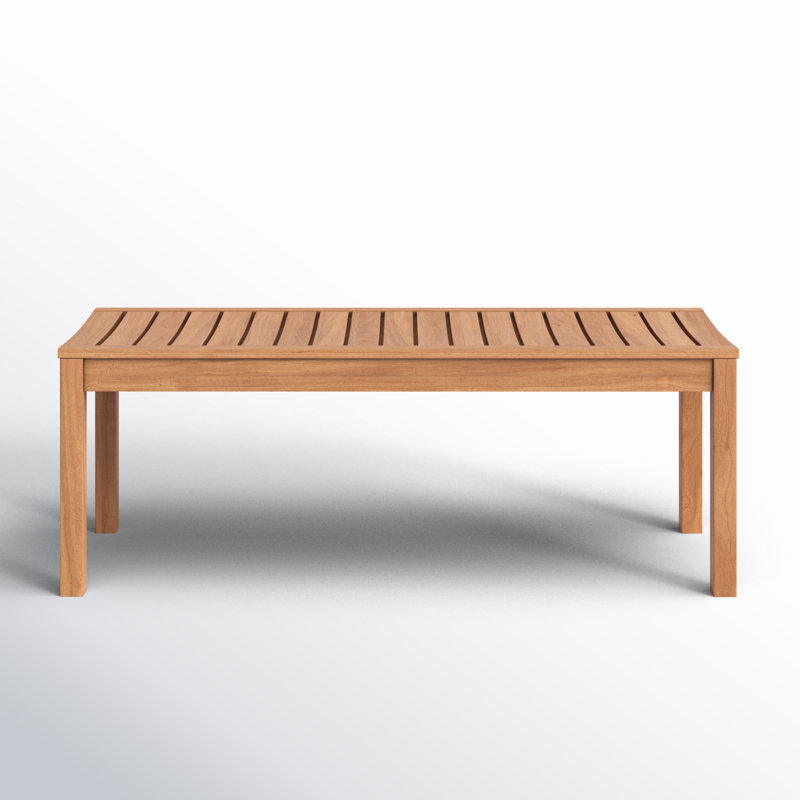 Hille Solid Wood Teak Outdoor Bench