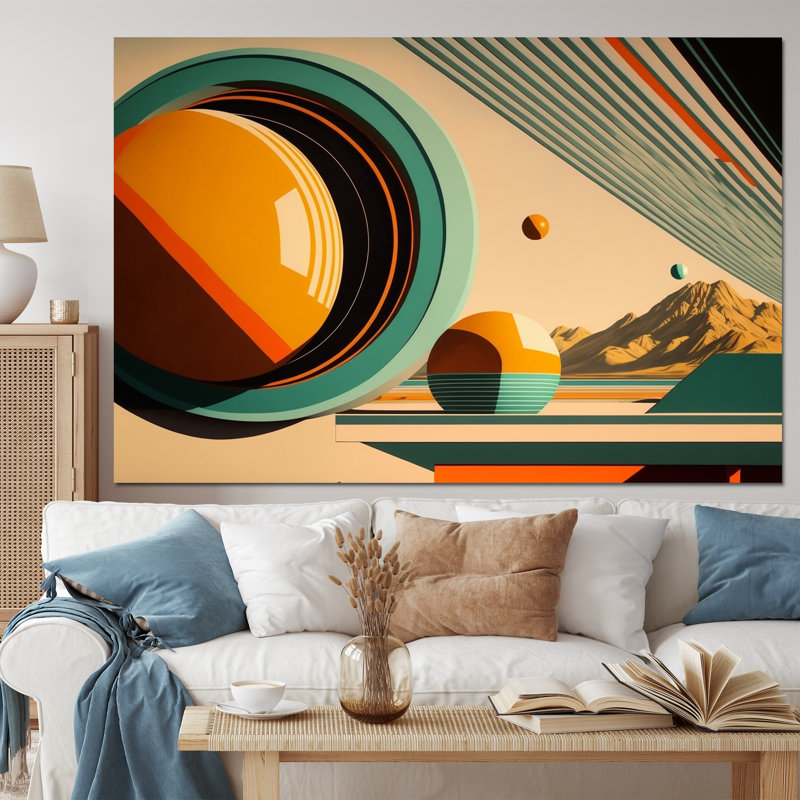 Art mural rétro sur toile Mid-Century III