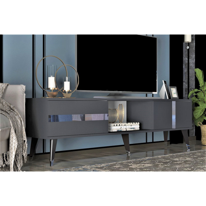 Ridott Unfinished TV Stand, Gray