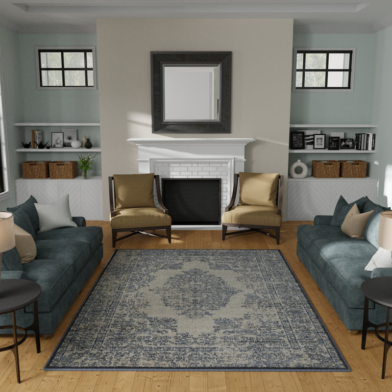 Oriental Indoor Rug, Rectangle 5' x 8'
