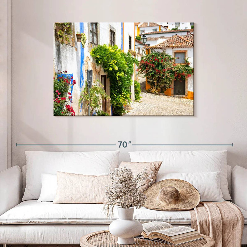 Lilie, vieille ville d'Obidos, H 30 po x l 45 po
