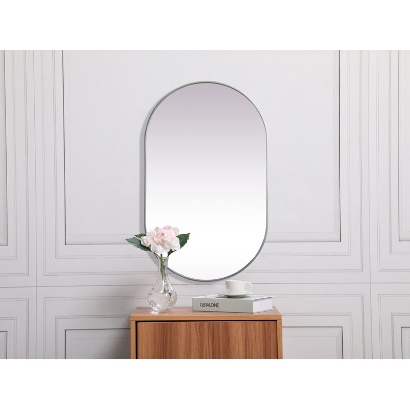 Miroir mural Elington, Argent, H 48 po x l 30 po
