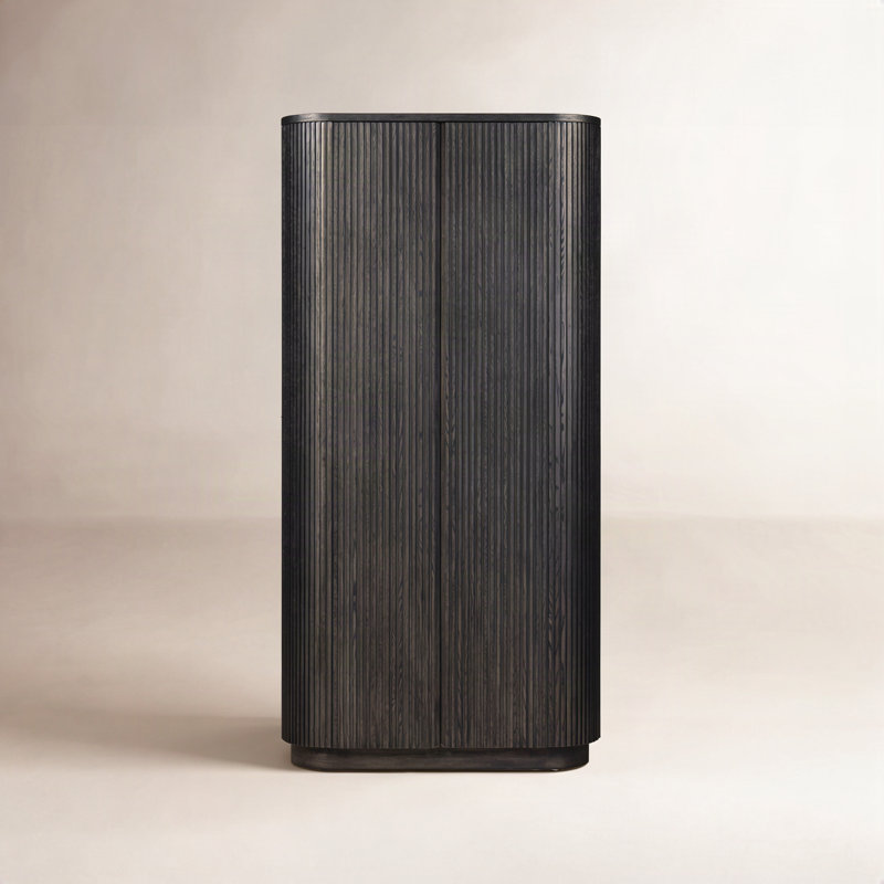 Delphi Cabinet-Desert Oak, Cerused Black Oak