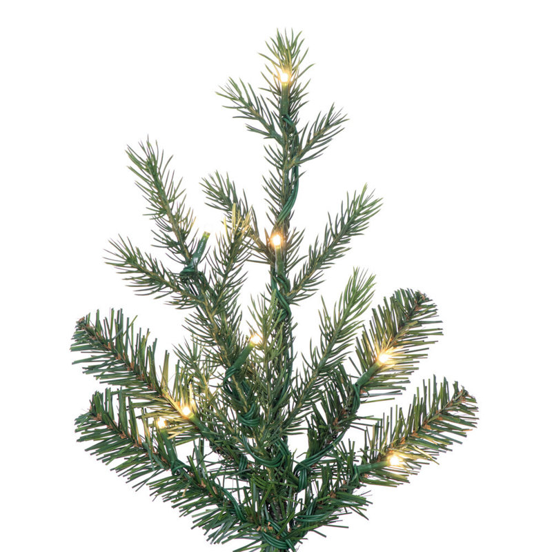 Vickerman 10' x 49" Moutauk Pine Pencil Artificial Pre-Lit Christmas Tree with 1450 LED Color Changing 3mm Low Voltage 6 Function Wide Angle Coaxial Lights