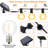 27FT 25-Bulb Solar-Powered Outdoor Globe String Light Shatterproof