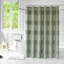 Rideau de douche en chenille touffeté et rayé Jonestown-392883552-389198410