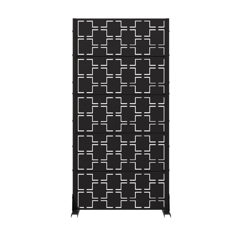 Paravents d'extérieur en métal 60 po x 30 po Wild, 60 po H x 30 po L x 16 po P, Gris