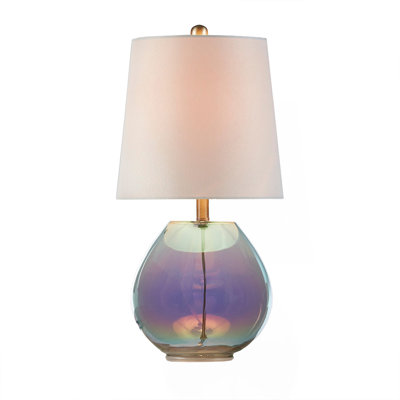 Iridescent Glass Table Lamp