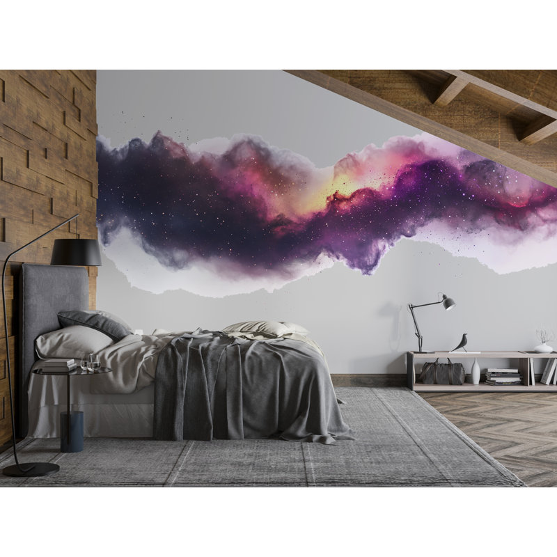 Art mural galaxie, espace abstrait, décoration murale, nébuleuse, art mural cosmique, déclaration moderne, art mural 134Mv