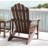 Adirondack Chair, Outdoor Oversized Patio Chair Fire Pits Chair,Brown-2076355644