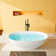 65" x 30" Freestanding Soaking Solid Surface Bathtub Stone Resin Bath Tub with Overflow, Pop-up Drain, Matte White