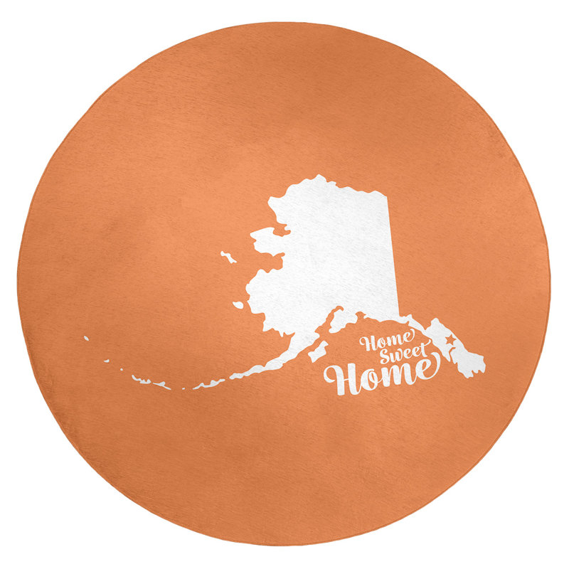 Chenille Indoor Rug, Round 5'