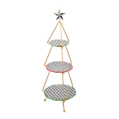 Check It Out Tree Tiered Plate Stand
