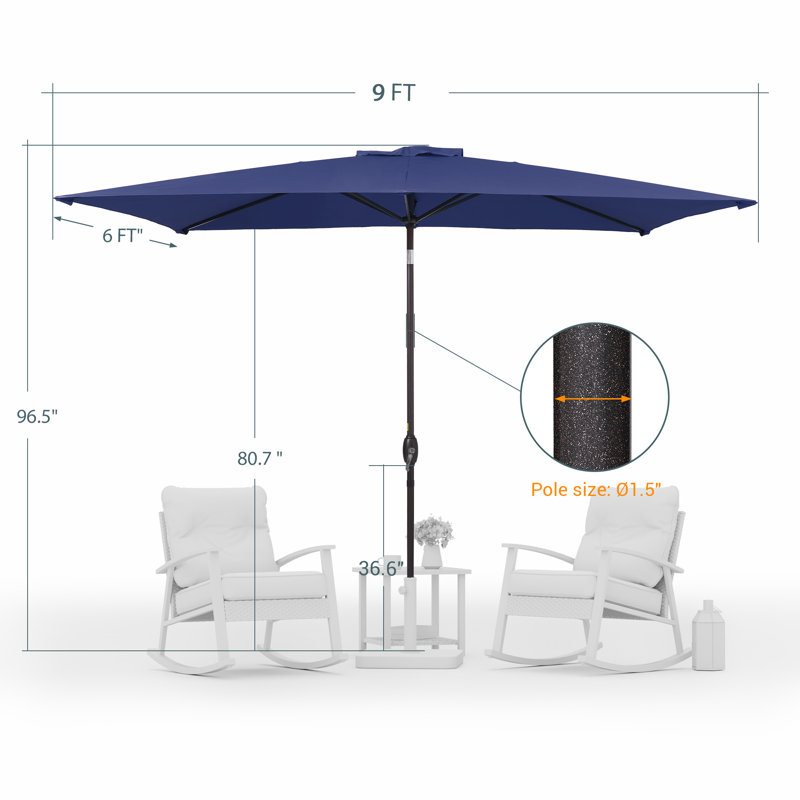 Parasol Ruidhe 72, Bleu marine
