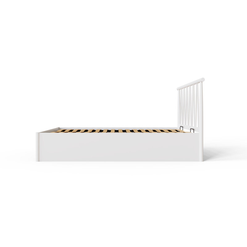 Fusum Ottoman Storage Bed, Double (4'6), White