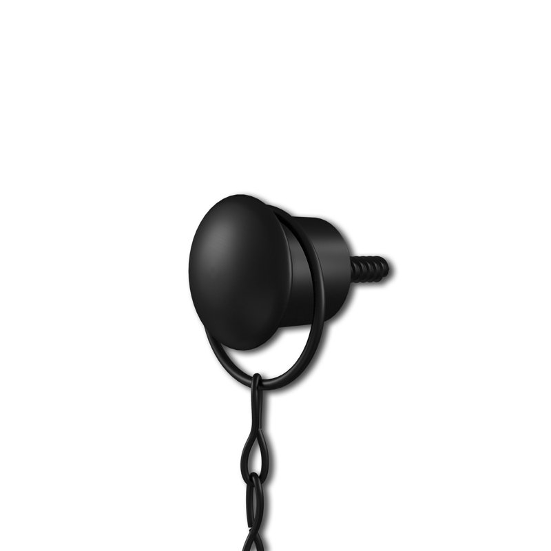 Dima Metal Flat Mirror, Black