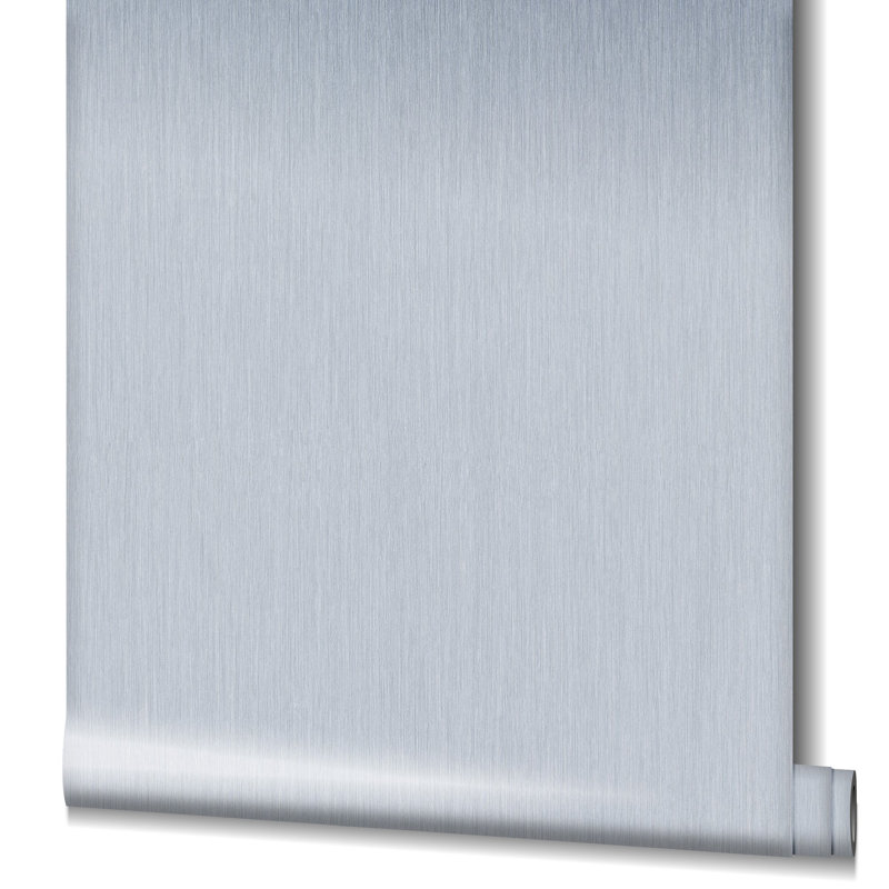 Energy Collection Plain Strands Effect Matte Wallpaper Roll, Silver