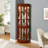 Corner Curio Cabinet With 5 Shelves And Lighting System(E26 Light Bulb Not Included)-1824163893