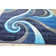 Tapis bleu océan Mccampbell