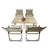 Multi-Function Foldable And Portable Dining Set, 1 Dining Table & 4 Folding Chairs, Indoor And Outdoor Universal