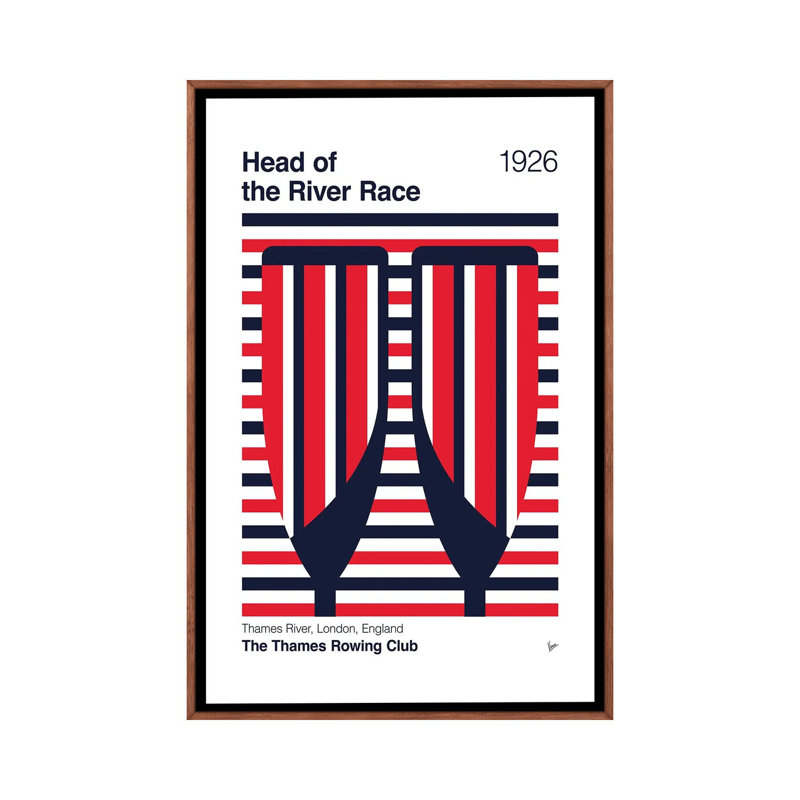 «1926 Head of the River Race», reproduction d'art sur toile encadrée, H 60 po x l 40 po, Brun