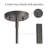 1-Light Mini Lantern Pendant with Rust Dark Gray Finish