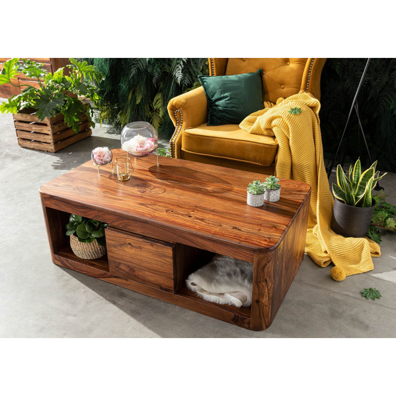 Toronto Solid Wood Four Leg Coffee Table with Storage