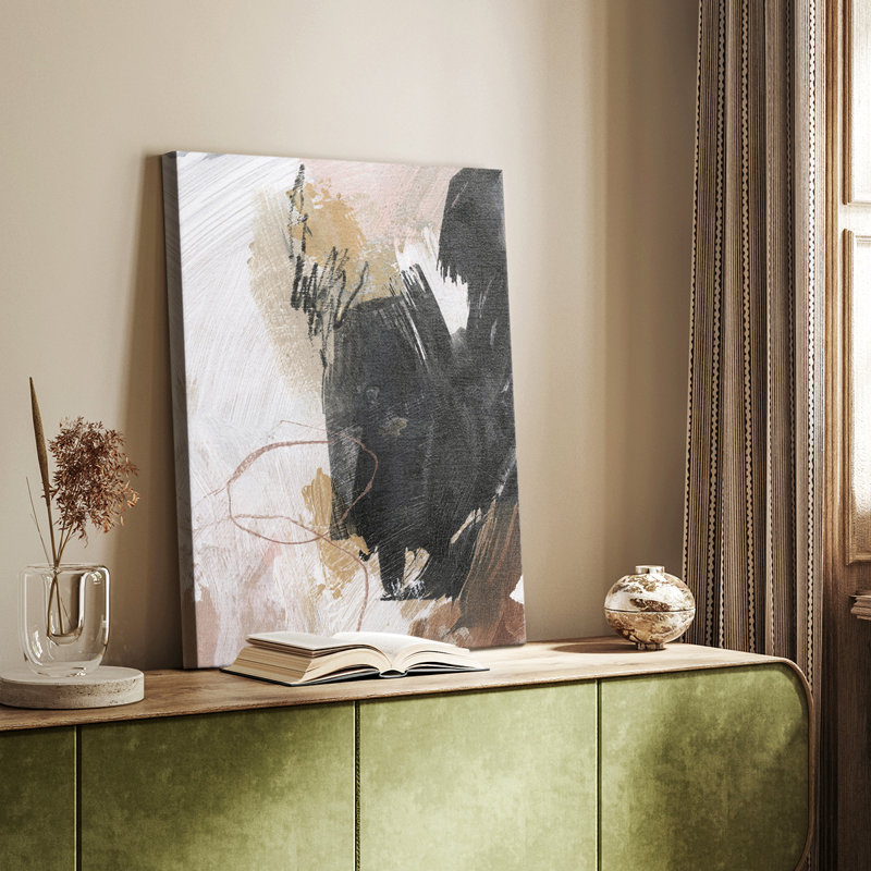 Unbleached Neutrals III -Custom Wrapped Gallery Cavas, 18" H x 12" W